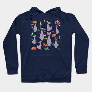 Trick Or Treat Masquerade Cats Hoodie